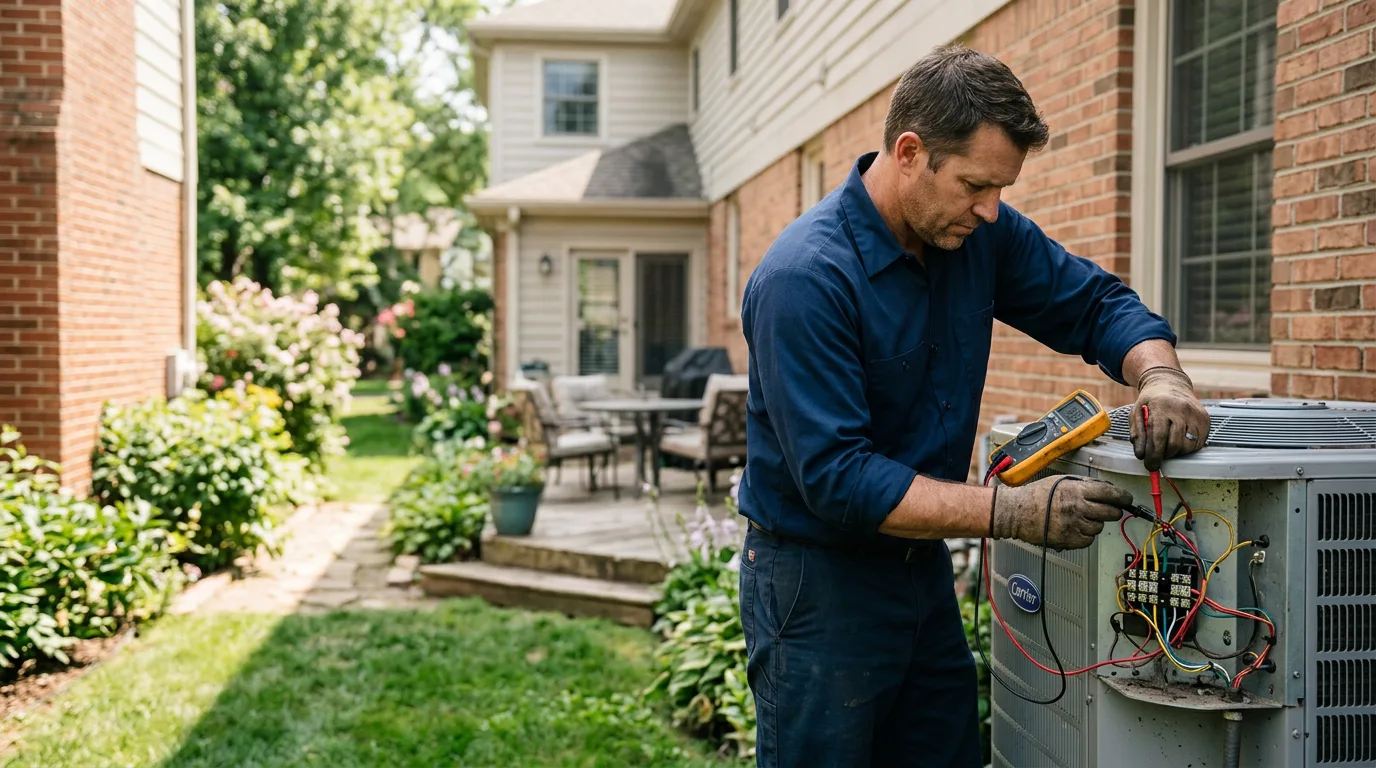 HVAC technician working near Mount Olive, WV
